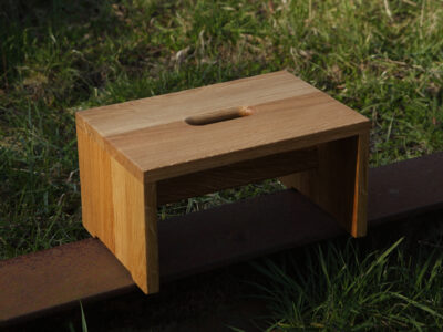 Hocker Schemel aus Holz, Hartholz, Eiche, stabil und kippelsicher, geölt NEU