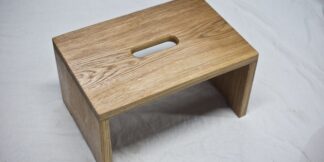 Hocker Schemel aus Holz, Hartholz, Eiche, stabil und kippelsicher, geölt NEU