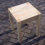 Hocker Sitzhocker aus Holz, Hartholz, Esche, stabil, geölt NEU