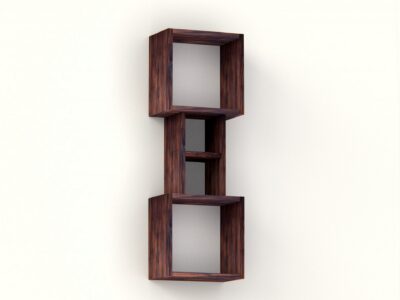 Wandregal Bücherregal "Säule" aus Nußbaum (abgebildet) oder andere Holzarten NEU