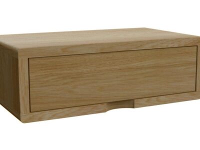 Nachttisch aus Massivholz mit Schubkasten (abgebildet Eiche)